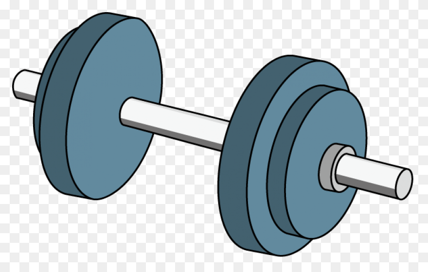 Download Dumbbell Clipart Blue - Cl