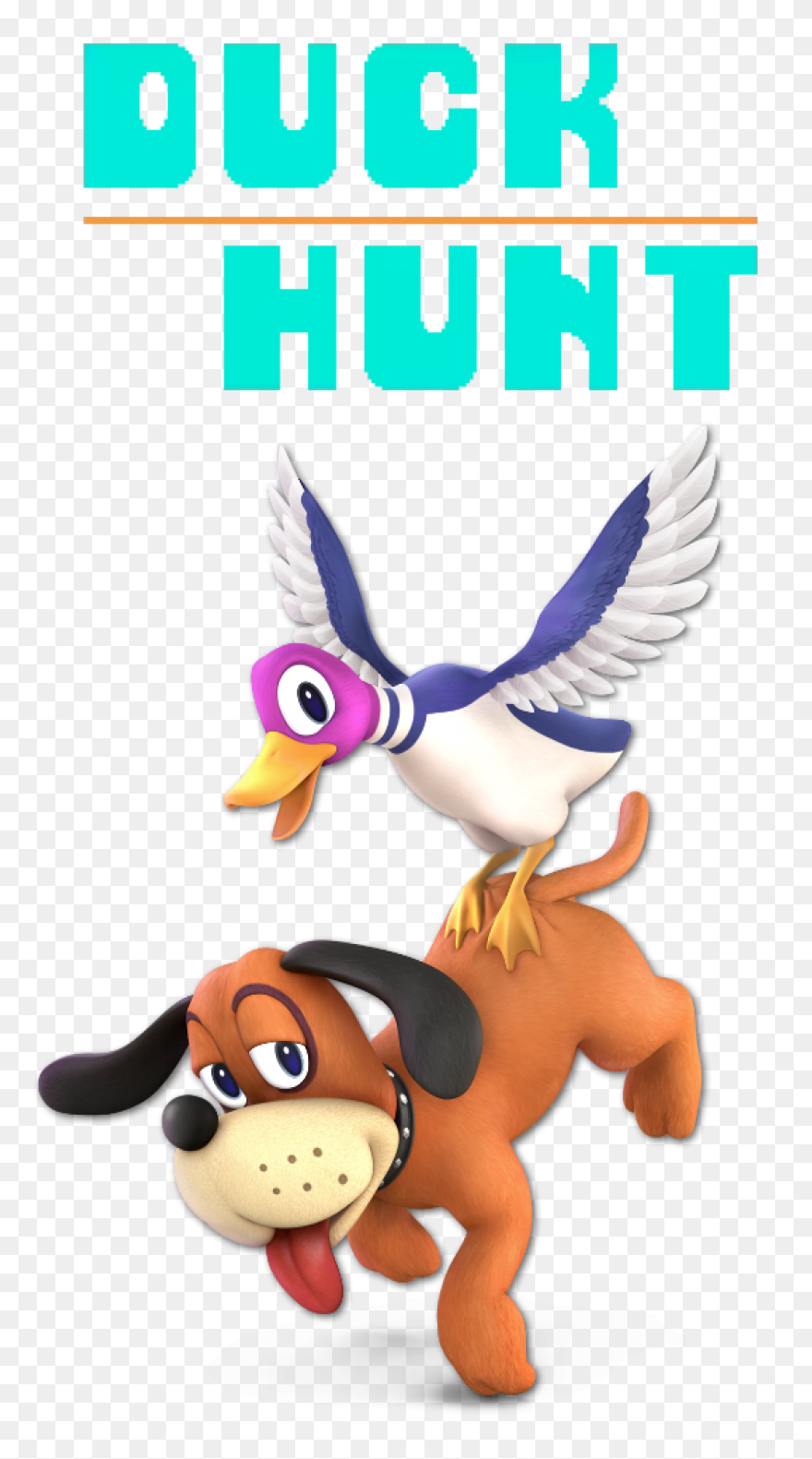 Duck Hunt Dog 3D Clipart - Large Si