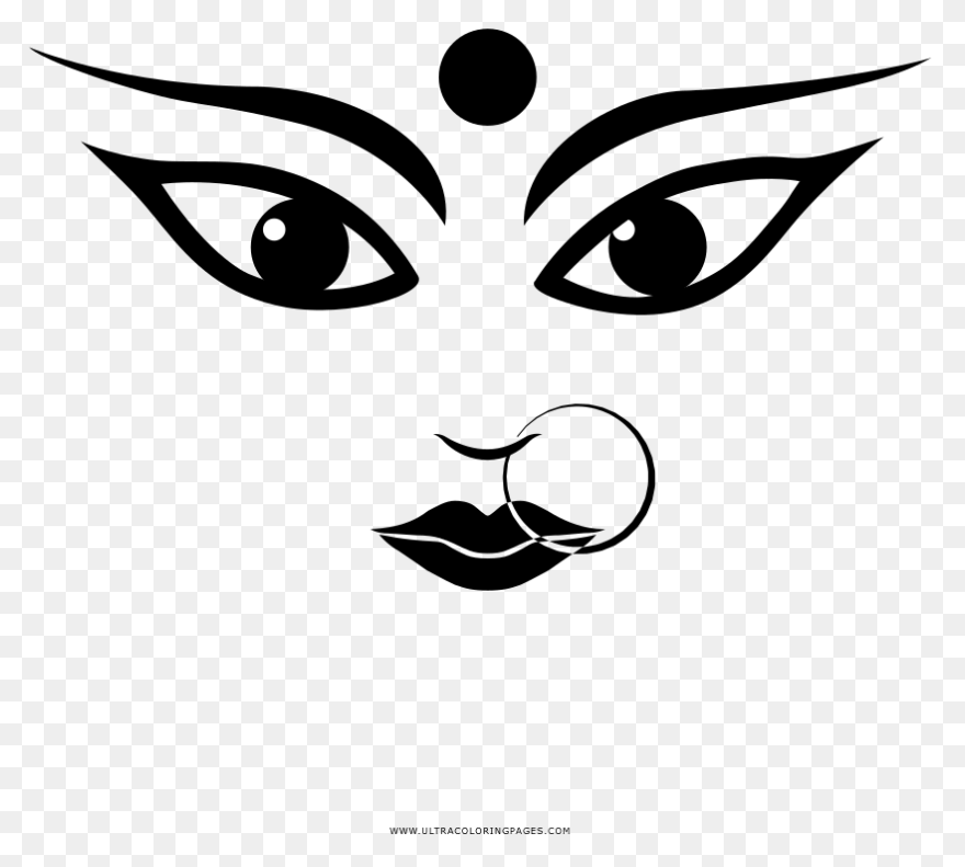 Goddess Durga Eyes Png Free Downloa