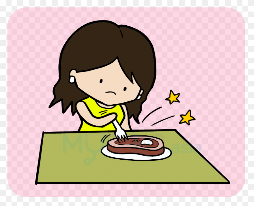Boy Eating Cafeteria Lunch Clip Art