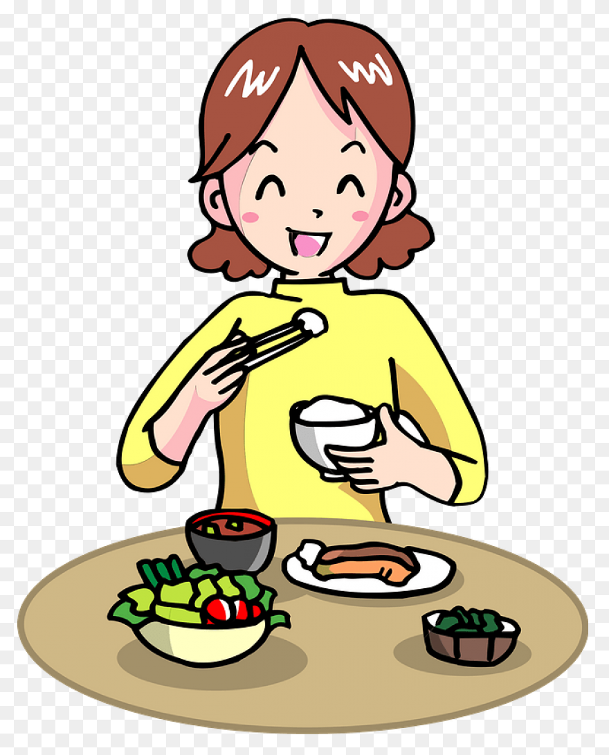 Boy Eating Cafeteria Lunch Clip Art