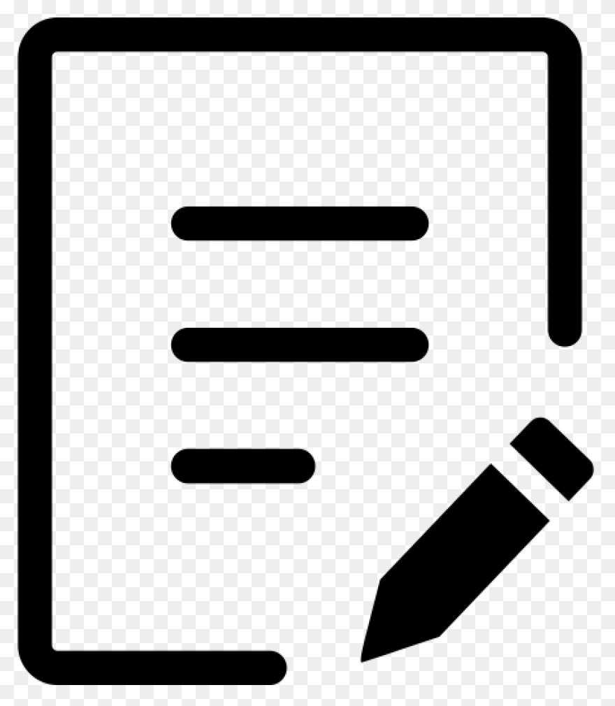 Edit Document Icon Png And - Edit Icon