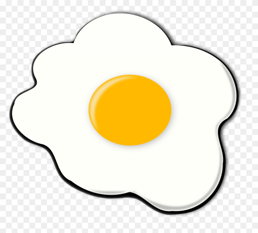 Fried Egg Clipart - Fried Eggs Outl