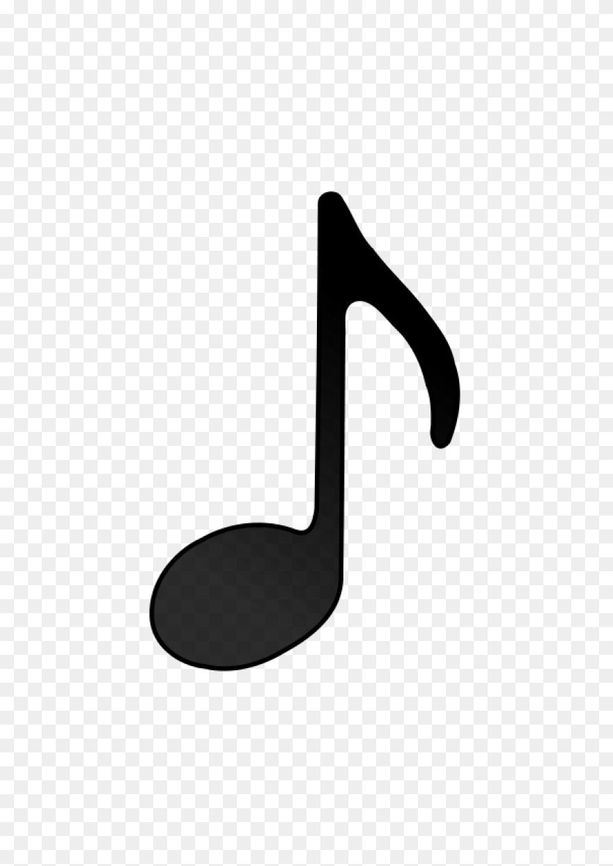 Clipart Eighth Note (Stem Facing - Eighth Note