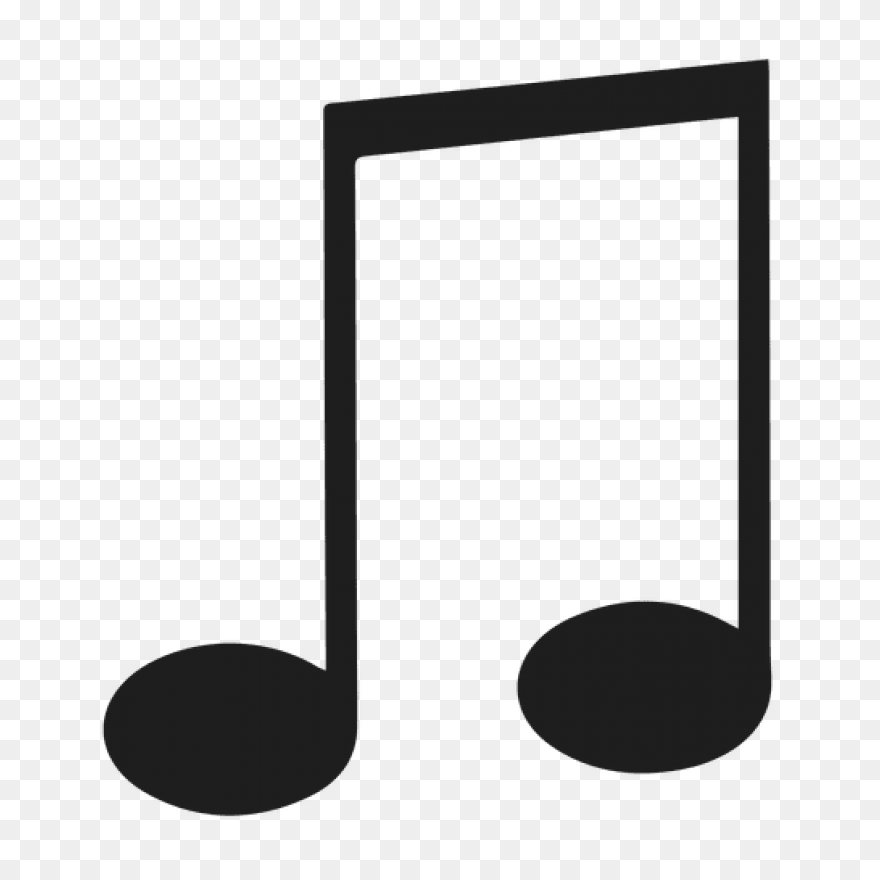 Clipart - Eighth Note (Stem Facing 