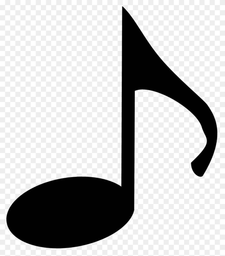 Clipart - Eighth Note (Stem Facing 