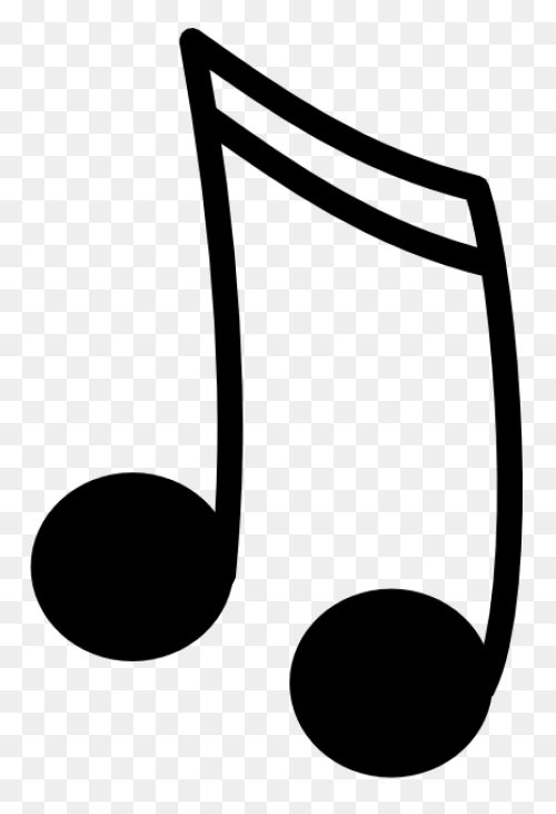 Clipart - Eighth Note (Stem Facing 