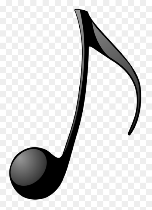 Clipart - Eighth Note (Stem Facing 