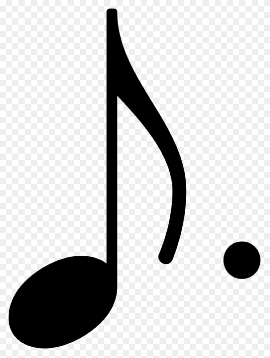 Clipart - Eighth Note (Stem Facing 