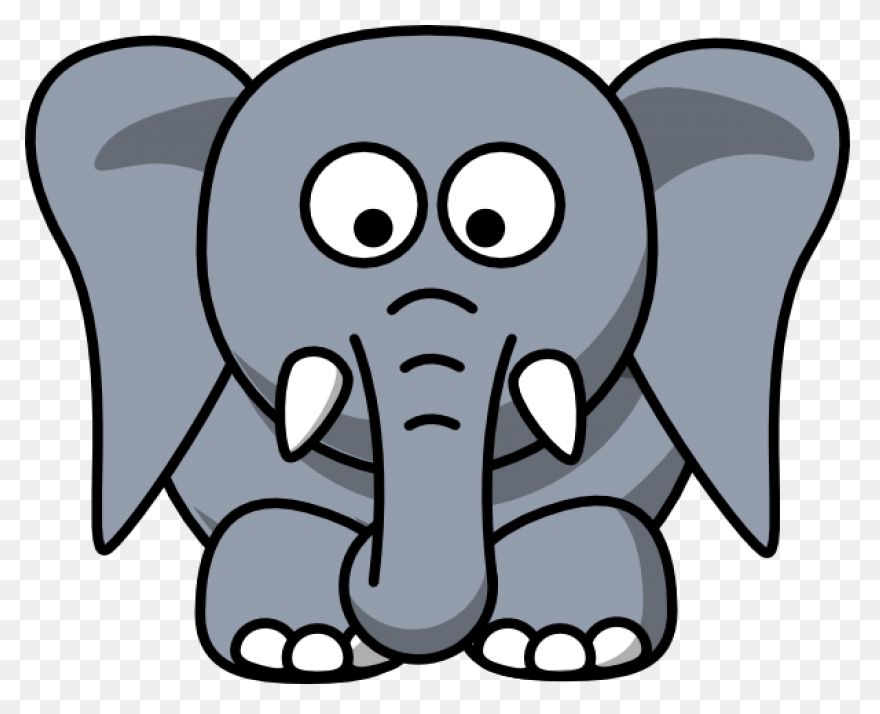 Cartoon Elephant Head Clipart The - Elephant Head