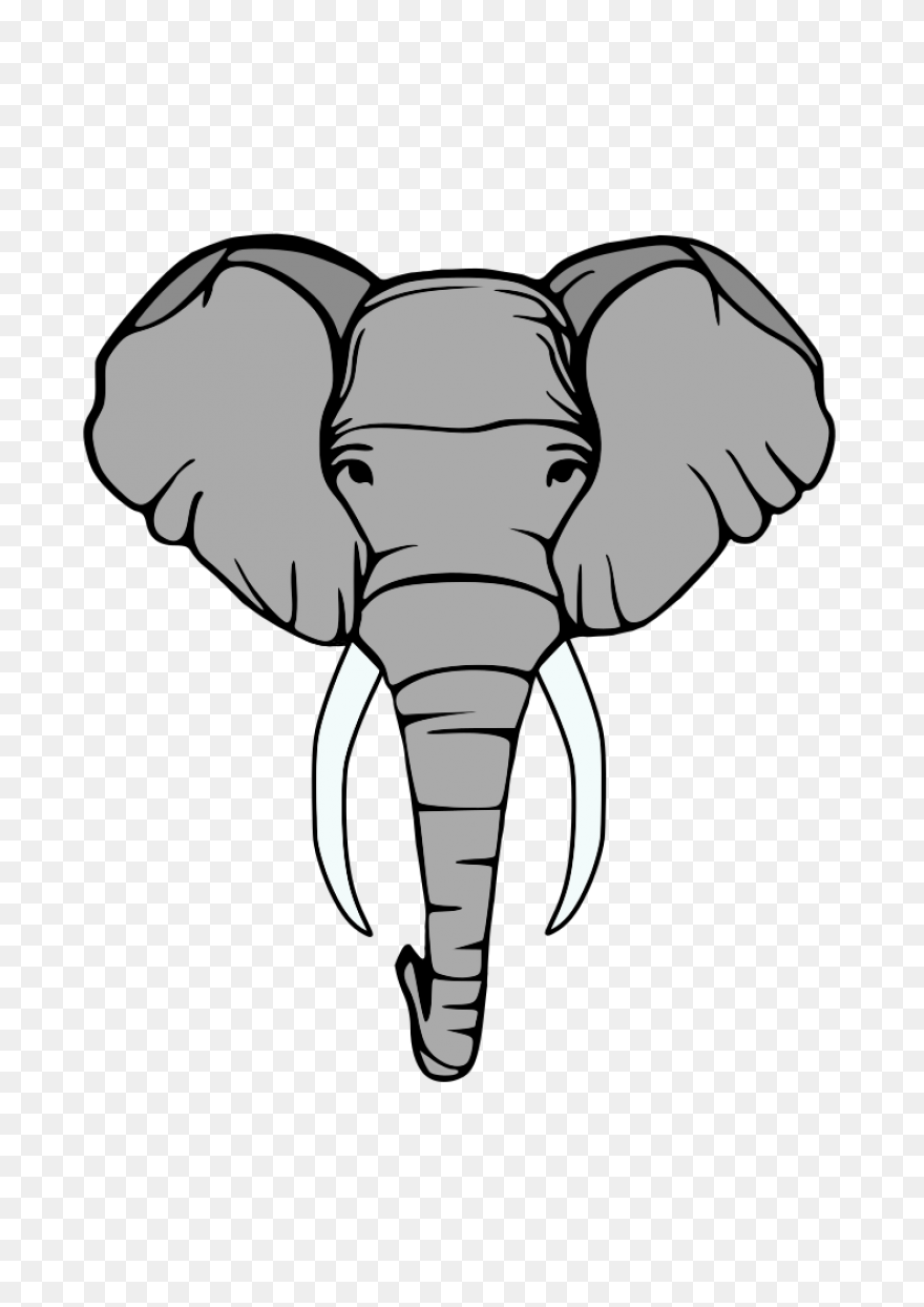 Elephant Head Vector - Free Elephan