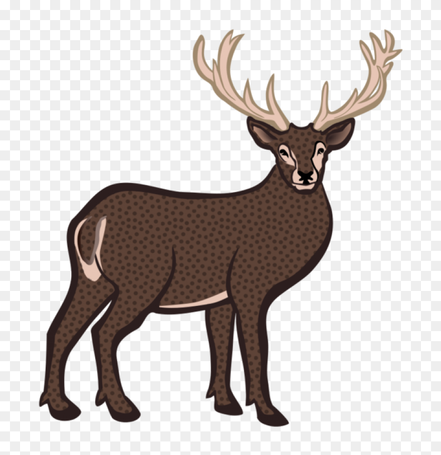 Hunting Deer Wildlife Elk Clipart -
