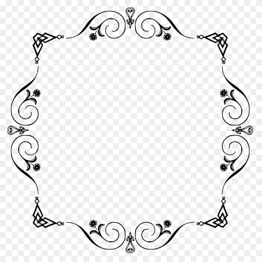 7  Elegant Border Clip Art - Previe