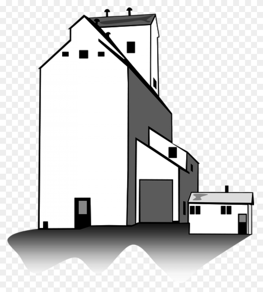 Grain Elevator Vector | Vector - Elevator