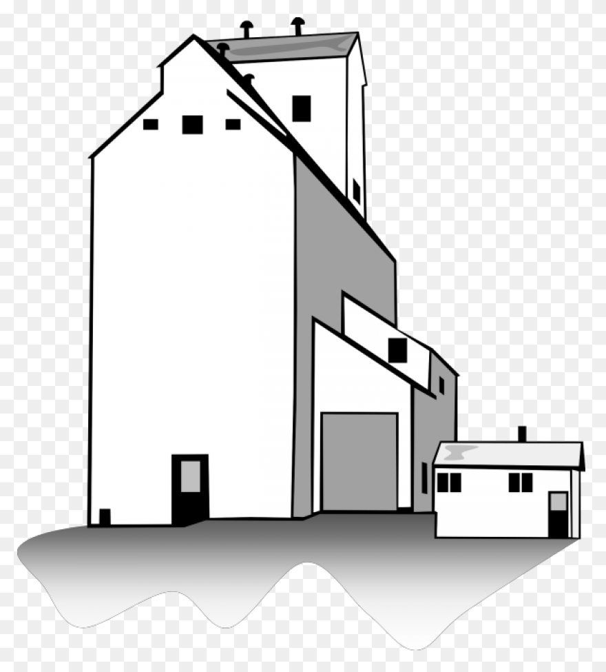 Grain Elevator Vector | Vector Free