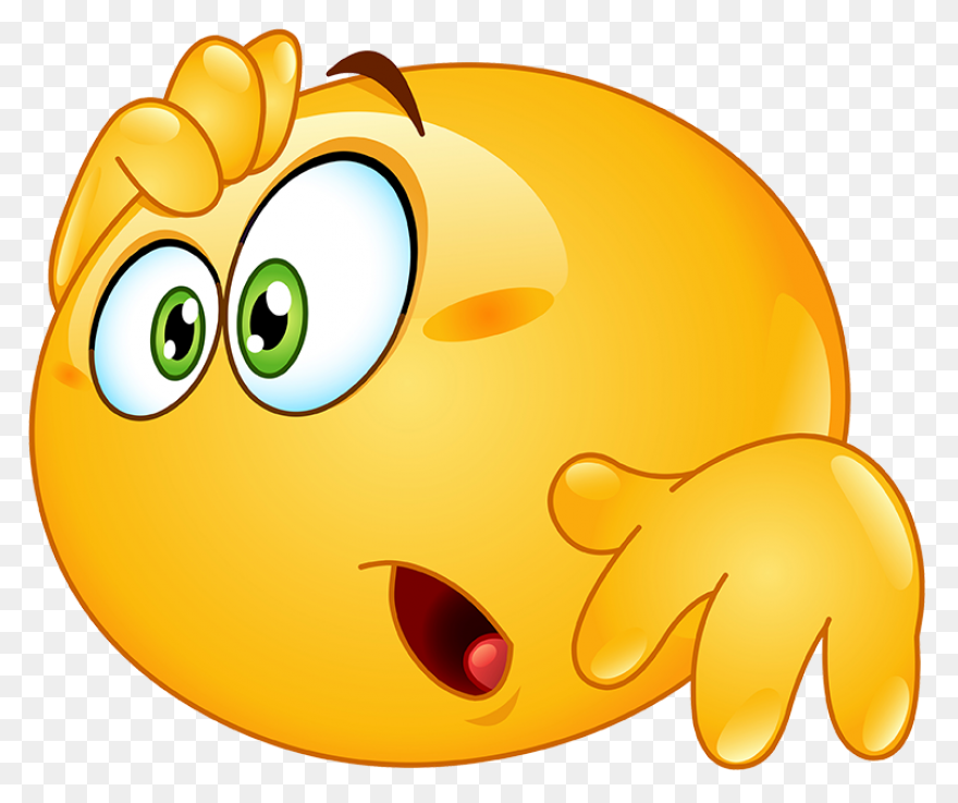 Yellow Thinking Smiley Emoticon Cli