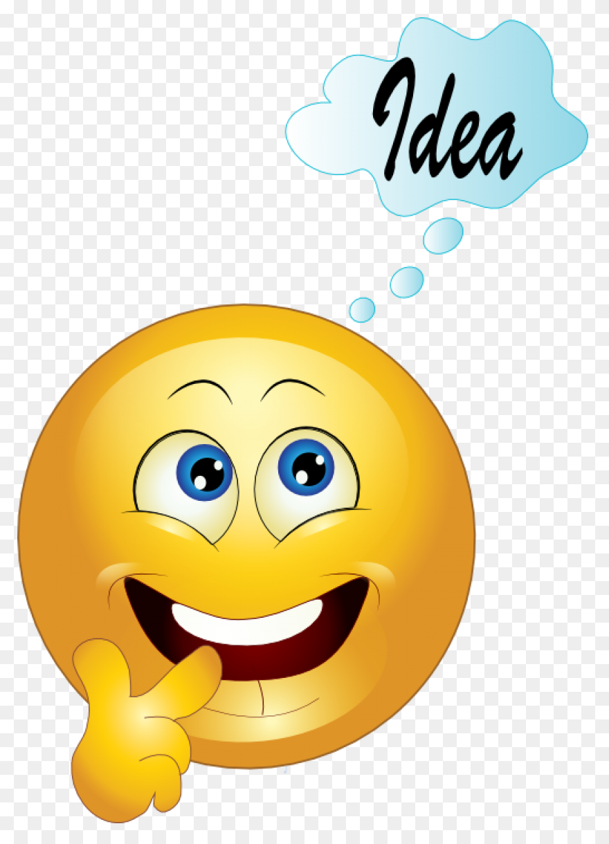Yellow Thinking Smiley Emoticon Clipart - Emoticon