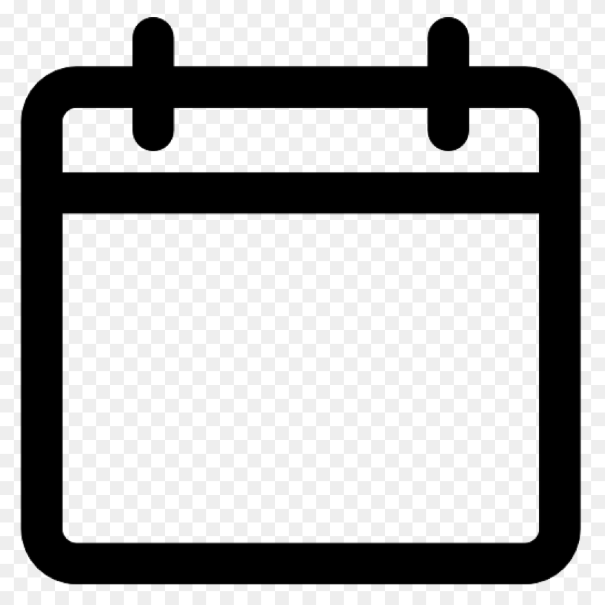 Blank Outline Outlined Page Tool - Empty Calendar