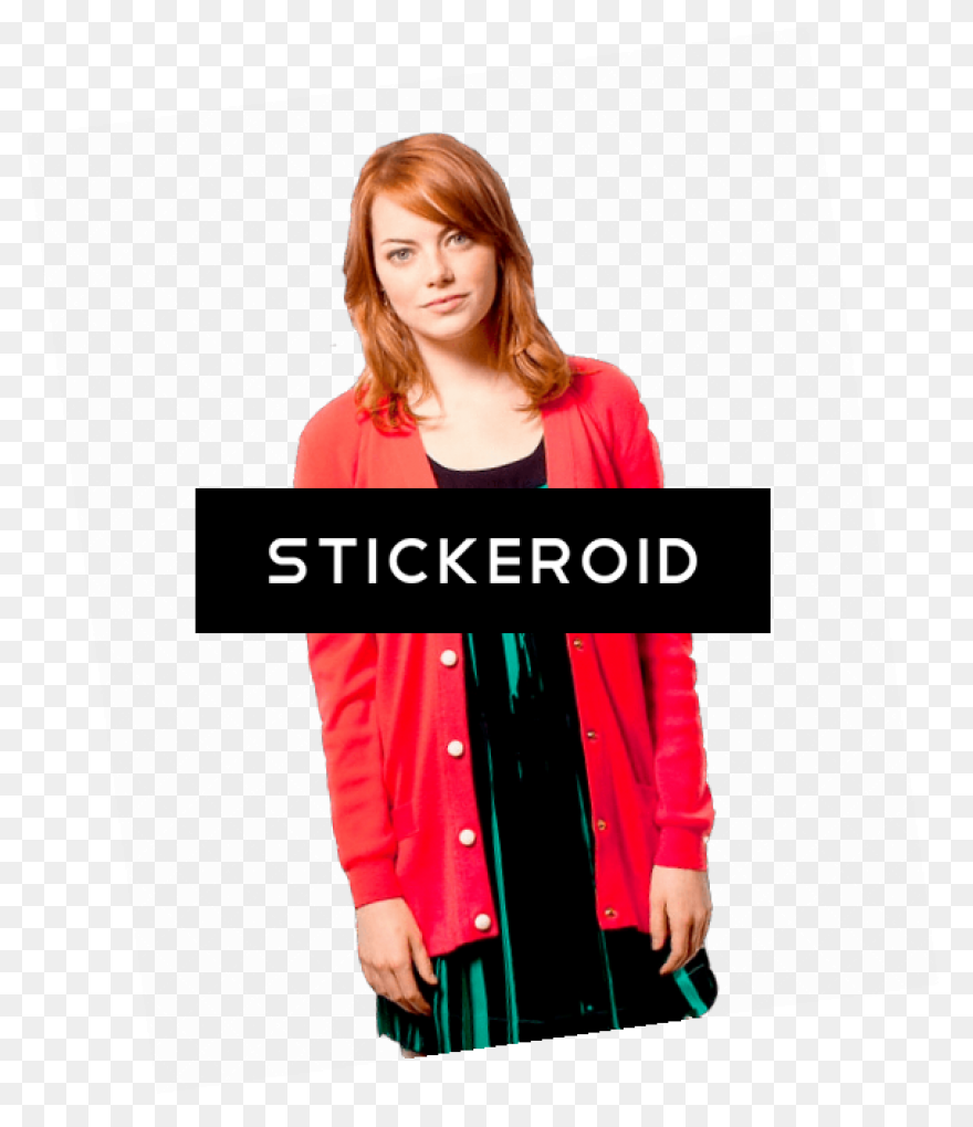 Emma Stone Clipart,emma Stone Red H