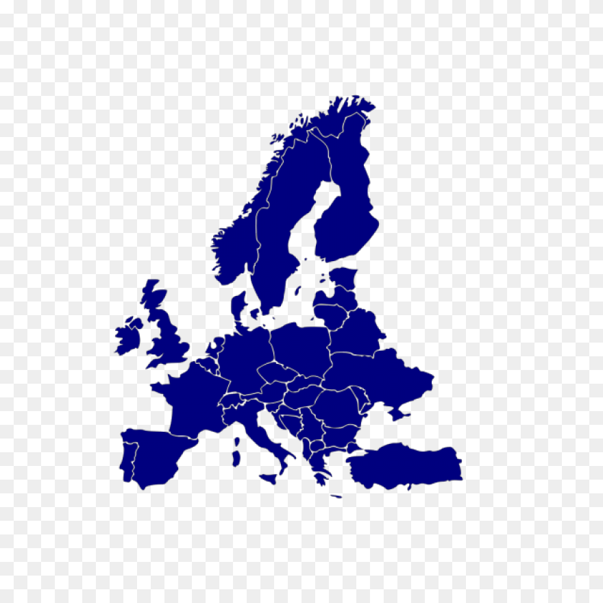 Europe World Map Blank Map Vector M