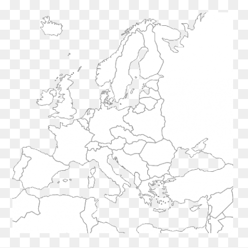 Europe World Map Blank Map Vector M