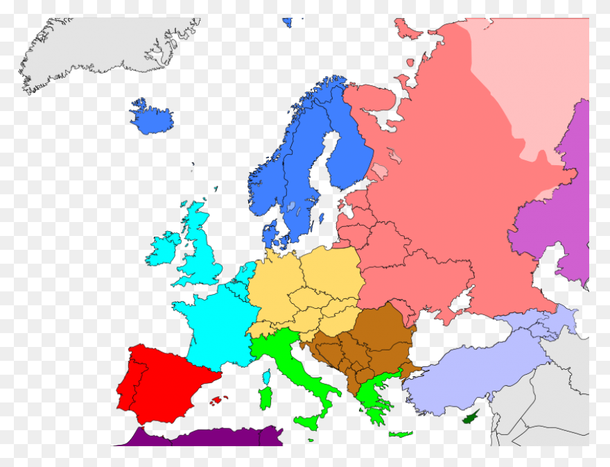 Europe World Map Blank Map Vector M