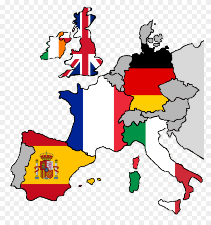 Europe World Map Blank Map Vector M
