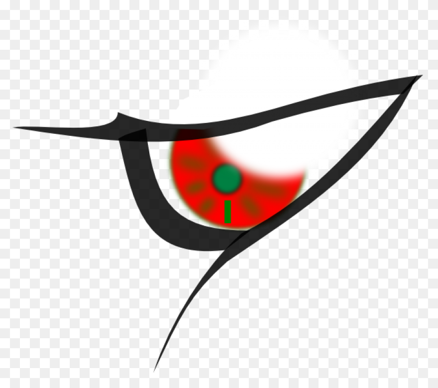 Cartoon Grinning Face With Evil Eye
