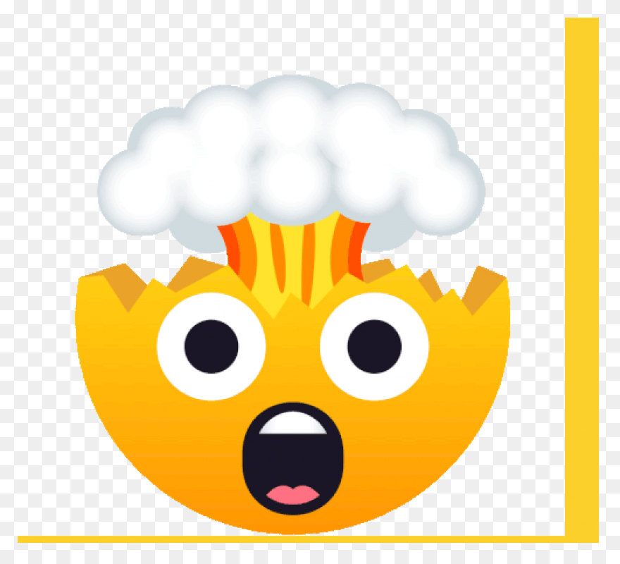 Exploding Head Joypixels Sticker Exploding - Explosion Gif