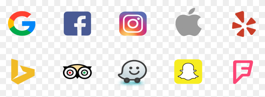 Google Facebook Instagram Apple Yelp - Facebook Instagram Logo