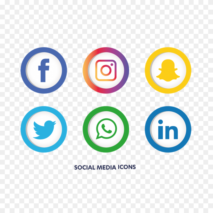 Social Media Icons Set Social - Facebook Instagram Logo