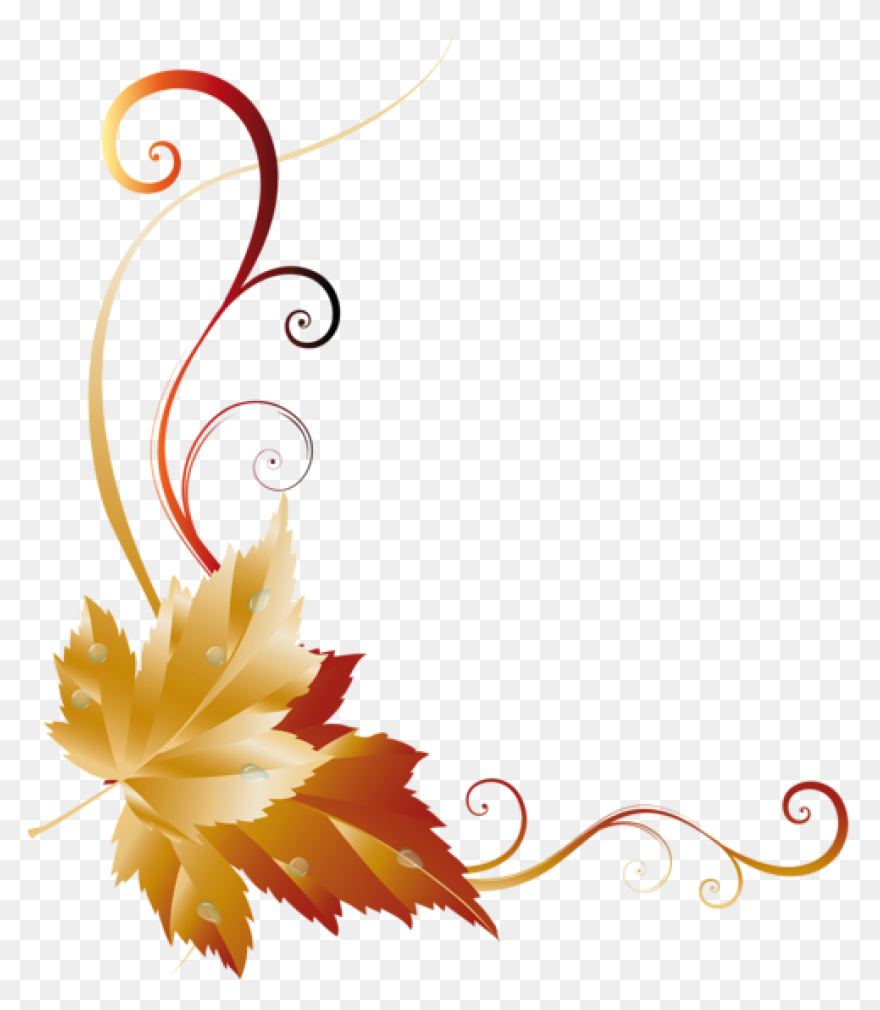 Fall Leaves Border Clip Art | Clipa