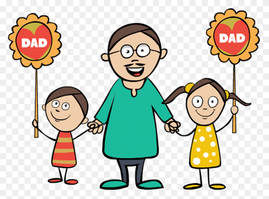 Download Clipart Fathers Day Boy - Father