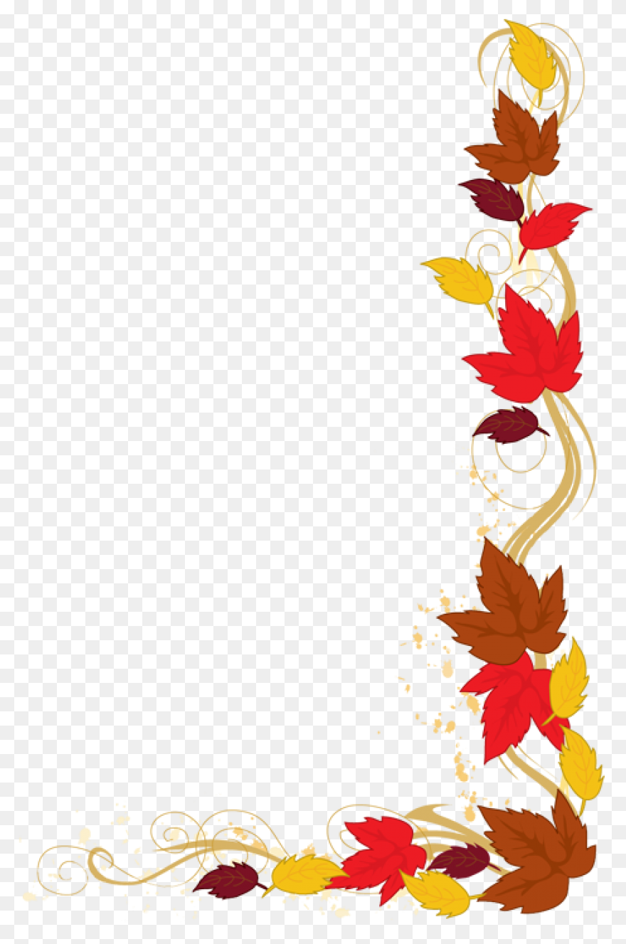 Fall Border Png - Autumn Leaves Bor