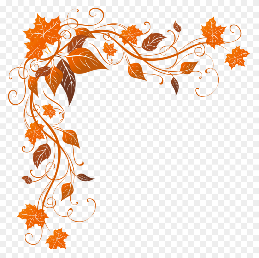 Fall Border Png - Autumn Leaves Bor