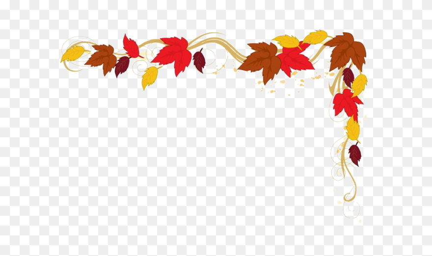 Fall Border Png - Autumn Leaves Bor