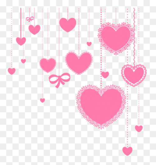 Falling Hearts Png, Falling Hearts 