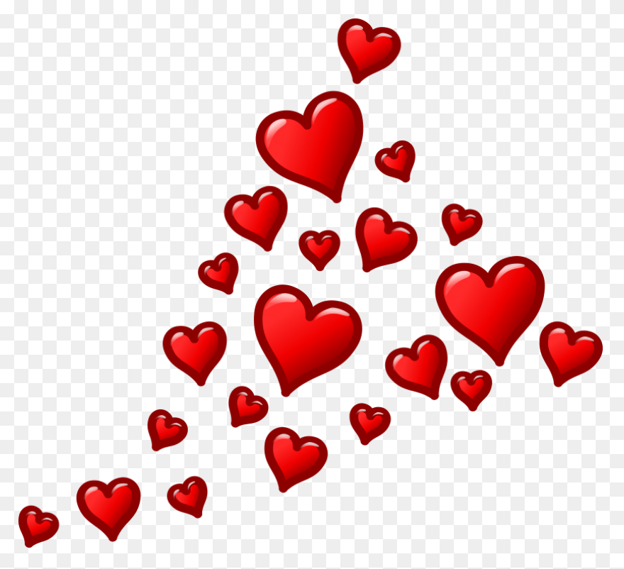Falling Hearts Png, Falling Hearts 
