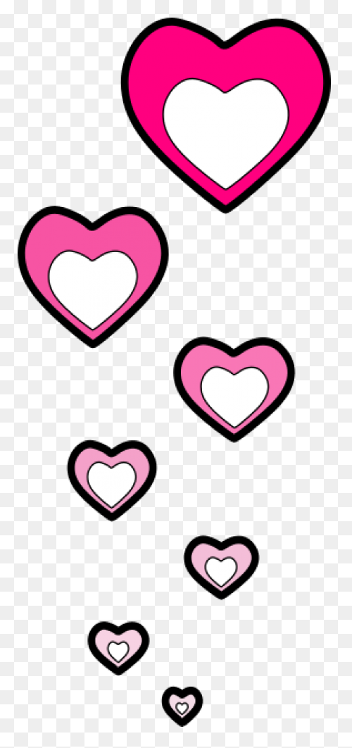 Falling Hearts Png, Falling Hearts 