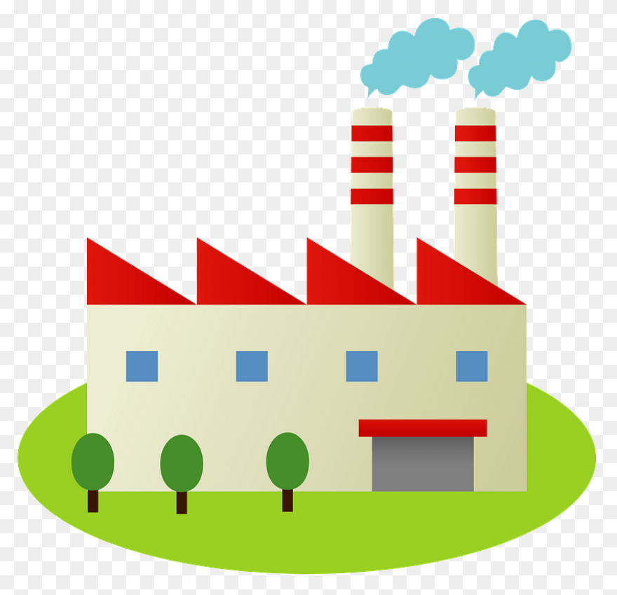White Background Clipart - Factory,