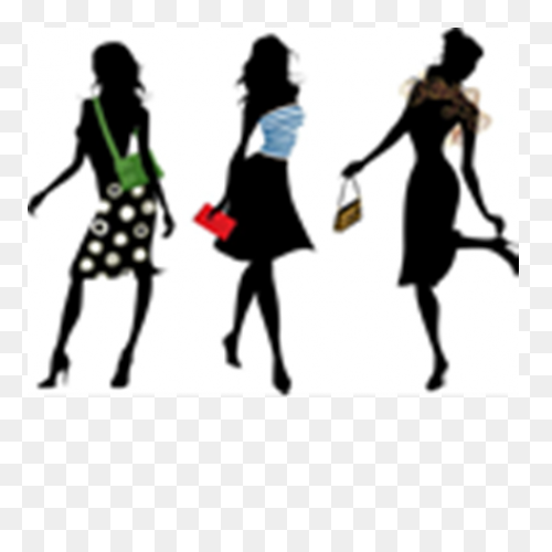 Fashion Clipart Going Shopping - Fa