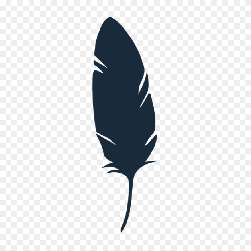 Feather Silhouette Drawing - Feathe