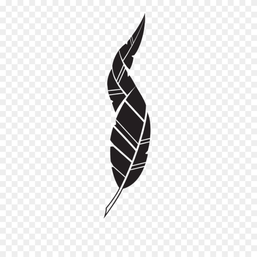 Feather Silhouette Drawing - Feathe