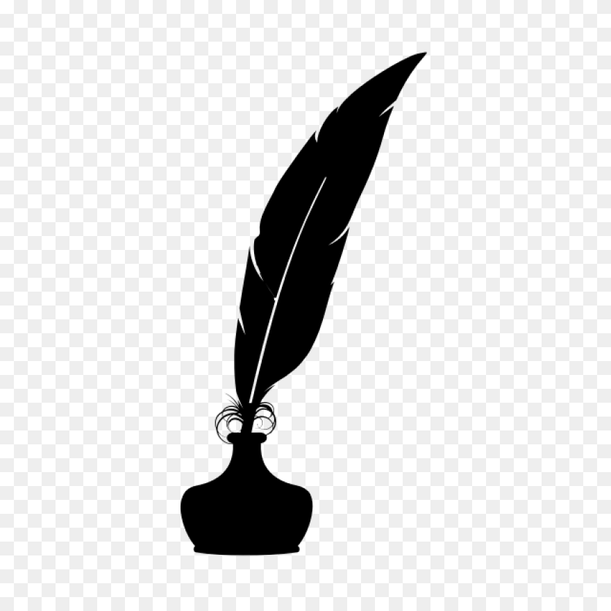Feather Silhouette Drawing - Feathe