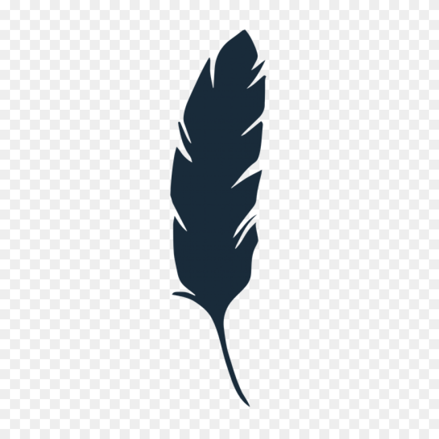 Feather Silhouette Drawing - Feathe