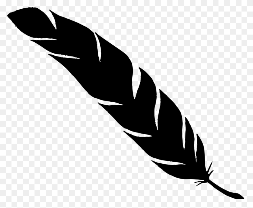 Feather Silhouette Drawing - Feathe