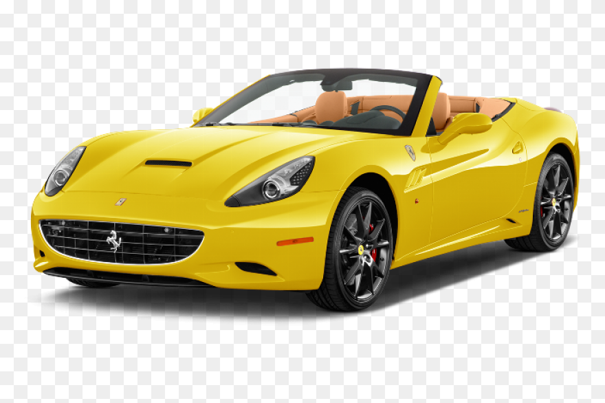 Yellow Ferrari Car Png Image - Ferrari