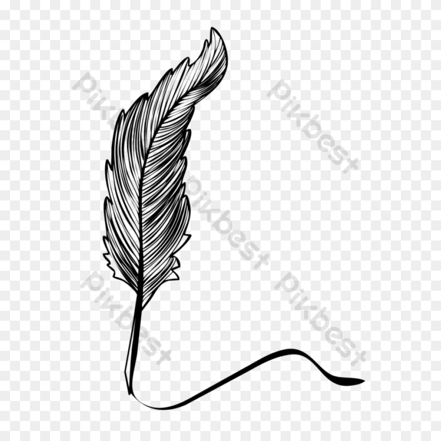 How To Draw A Feather - Really Easy