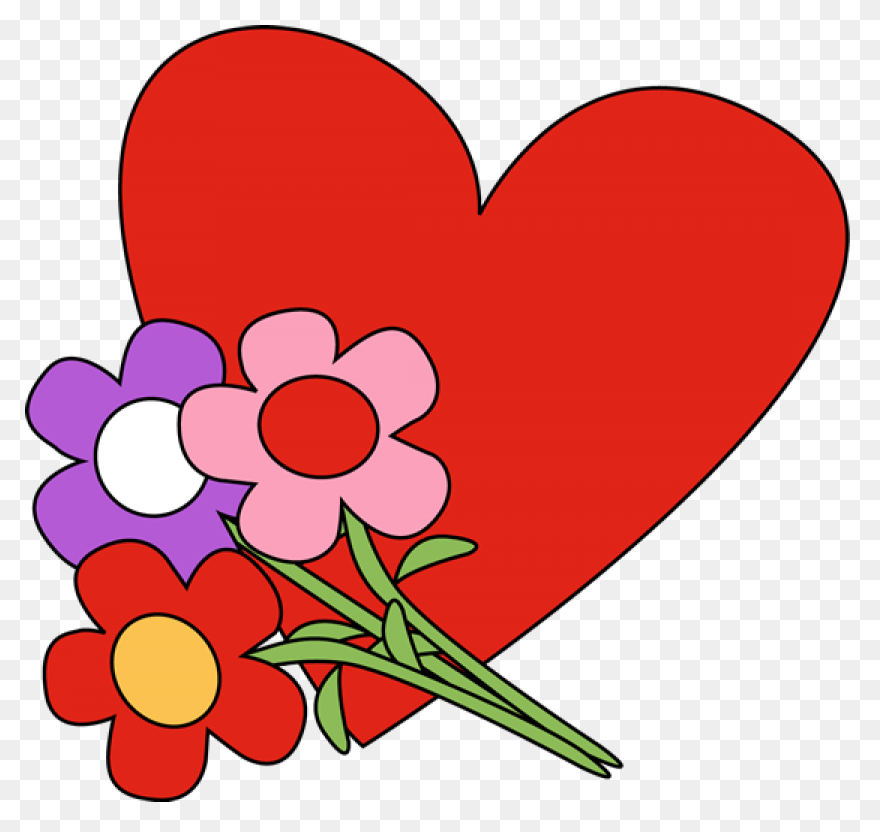 February Flowers Valentines Clipart .com - February