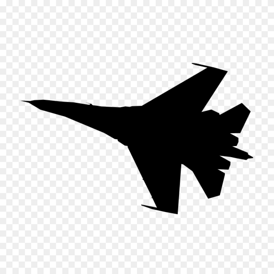 Jet Fighter Clipart Above - Png Dow